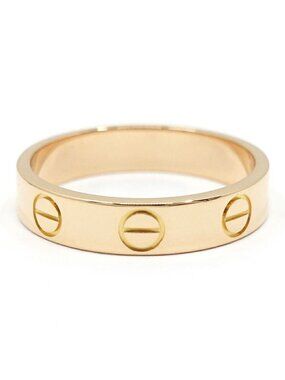 Cartier 18k Pink Gold Mini Love Ring SM